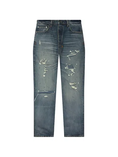 Ksubi Hazlow Hendrix Distressed Jeans In Blue