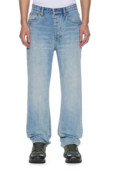 Ksubi Hazlow Manhattan Straight Leg Jeans In Blue