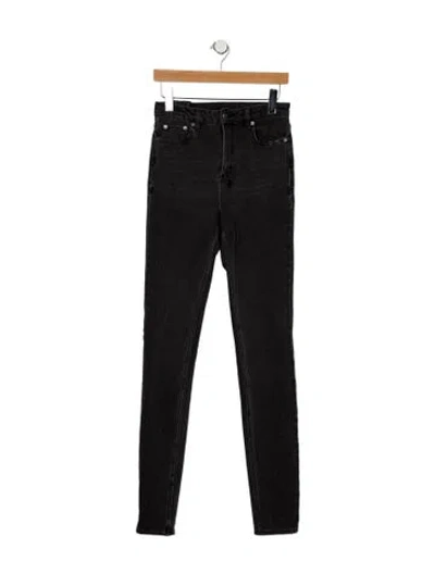 Pre-owned Ksubi High-rise Skinny Leg Jeans In Black