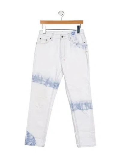 Pre-owned Ksubi High-rise Straight Leg Jeans In Blue