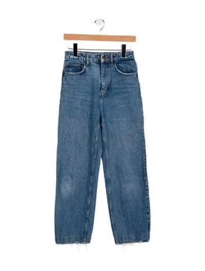 Pre-owned Ksubi High-rise Straight Leg Jeans In Blue