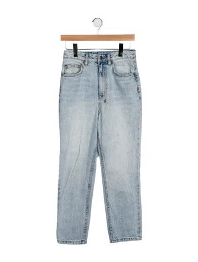 Pre-owned Ksubi High-rise Straight Leg Jeans In Blue