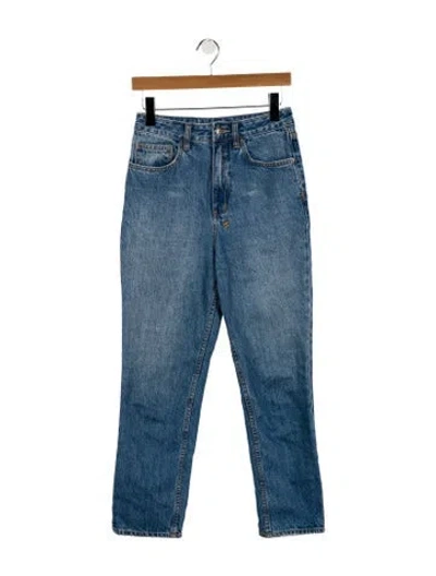 Pre-owned Ksubi High-rise Straight Leg Jeans In Blue