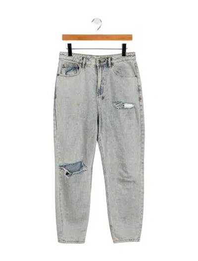 Pre-owned Ksubi High-rise Straight Leg Jeans In Blue