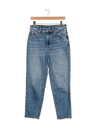Pre-owned Ksubi High-rise Straight Leg Jeans In Blue