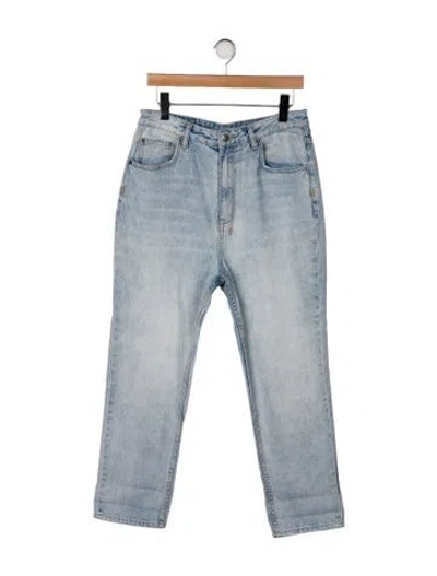 Pre-owned Ksubi High-rise Straight Leg Jeans In Blue