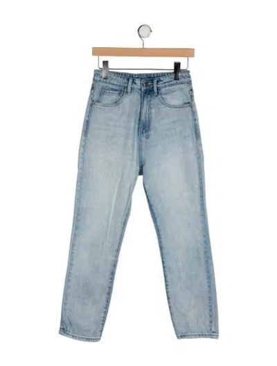 Pre-owned Ksubi High-rise Straight Leg Jeans In Blue