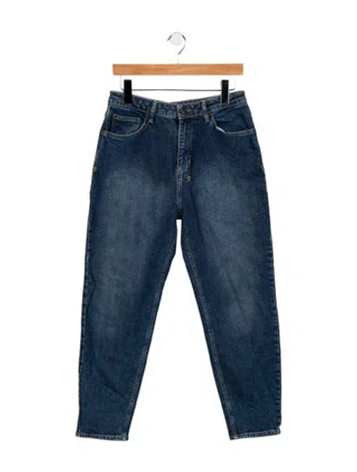 Pre-owned Ksubi High-rise Straight Leg Jeans In Blue