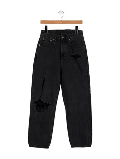 Pre-owned Ksubi High-rise Straight Leg Jeans In Blue