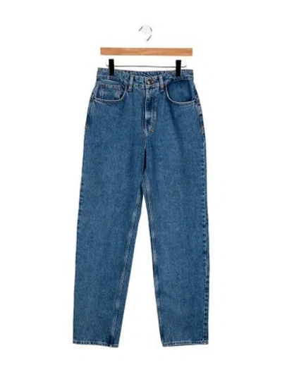 Pre-owned Ksubi High-rise Straight Leg Jeans In Blue