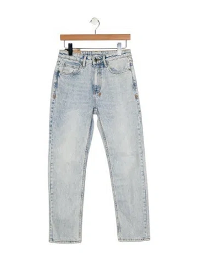 Pre-owned Ksubi High-rise Straight Leg Jeans In Blue