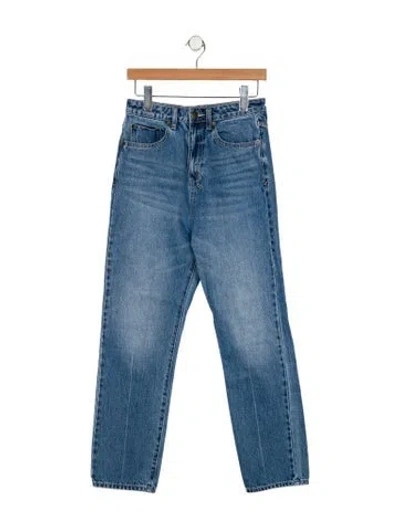 Pre-owned Ksubi High-rise Straight Leg Jeans In Blue