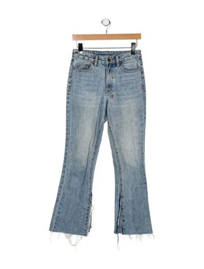Pre-owned Ksubi High-rise Straight Leg Jeans In Blue