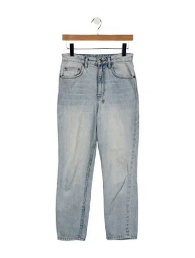 Pre-owned Ksubi High-rise Straight Leg Jeans In Blue