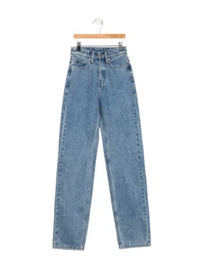 Pre-owned Ksubi High-rise Straight Leg Jeans In Blue
