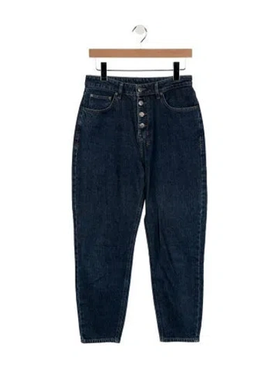 Pre-owned Ksubi High-rise Straight Leg Jeans In Blue