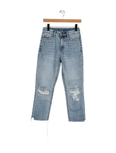 Pre-owned Ksubi High-rise Straight Leg Jeans In Blue