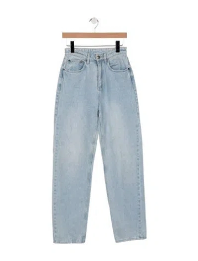 Pre-owned Ksubi High-rise Straight Leg Jeans In Blue
