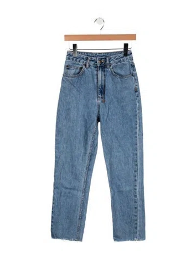 Pre-owned Ksubi High-rise Straight Leg Jeans In Blue