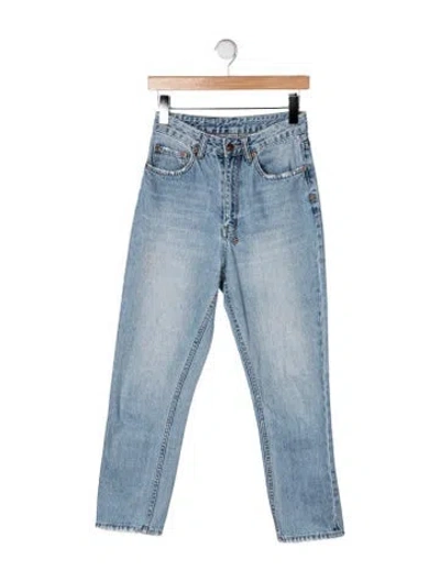 Pre-owned Ksubi High-rise Straight Leg Jeans In Blue