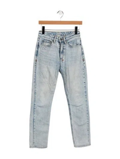 Pre-owned Ksubi High-rise Straight Leg Jeans In Blue