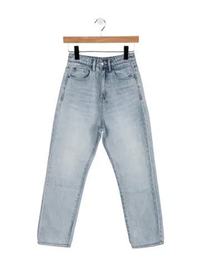 Pre-owned Ksubi High-rise Straight Leg Jeans In Blue