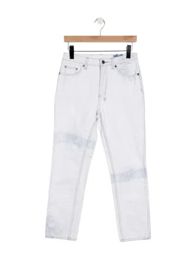 Pre-owned Ksubi High-rise Straight Leg Jeans In Blue