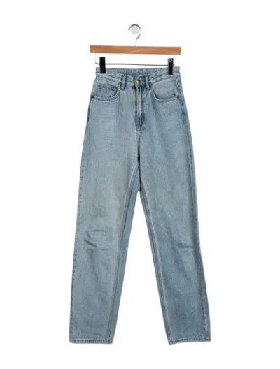 Pre-owned Ksubi High-rise Straight Leg Jeans In Blue