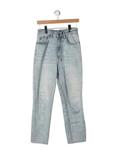 Pre-owned Ksubi High-rise Straight Leg Jeans In Green
