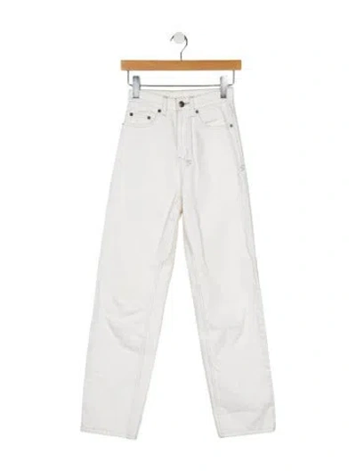 Pre-owned Ksubi High-rise Straight Leg Jeans In Neutral
