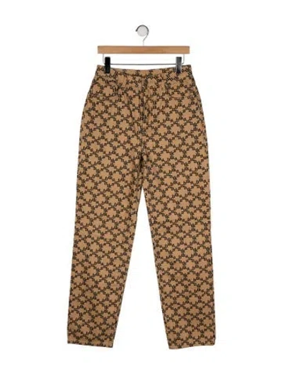 Pre-owned Ksubi High-rise Straight Leg Jeans In Neutral