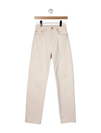 Pre-owned Ksubi High-rise Straight Leg Jeans In Neutral