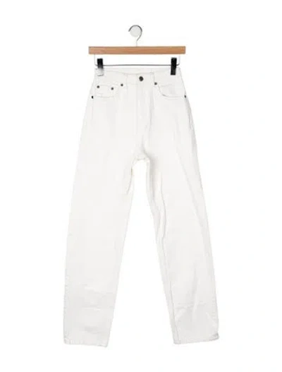 Pre-owned Ksubi High-rise Straight Leg Jeans In Neutral