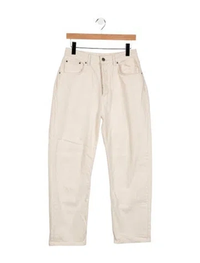 Pre-owned Ksubi High-rise Straight Leg Jeans In Neutral