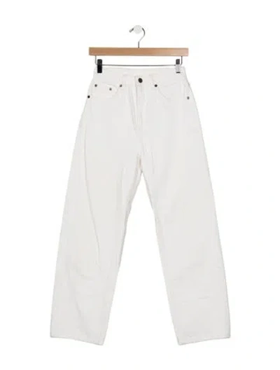 Pre-owned Ksubi High-rise Straight Leg Jeans In Neutral