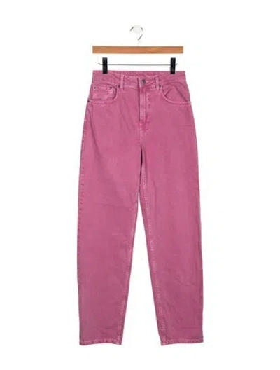 Pre-owned Ksubi High-rise Straight Leg Jeans In Purple