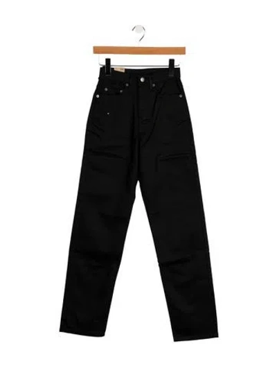 Pre-owned Ksubi High-rise Straight Leg Jeans W/ Tags In Black