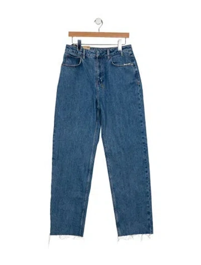 Pre-owned Ksubi High-rise Straight Leg Jeans W/ Tags In Blue