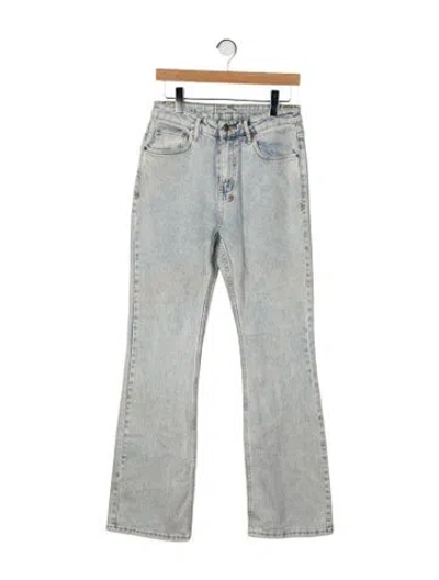 Pre-owned Ksubi High-rise Wide Leg Jeans In Blue
