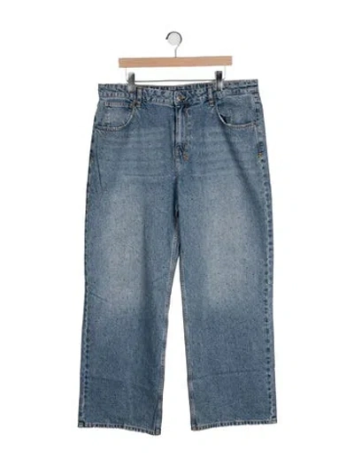 Pre-owned Ksubi High-rise Wide Leg Jeans In Blue