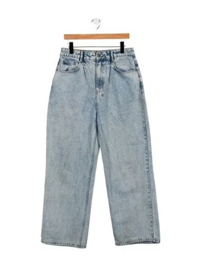 Pre-owned Ksubi High-rise Wide Leg Jeans In Blue