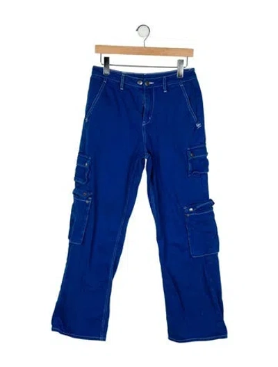 Pre-owned Ksubi High-rise Wide Leg Jeans In Blue