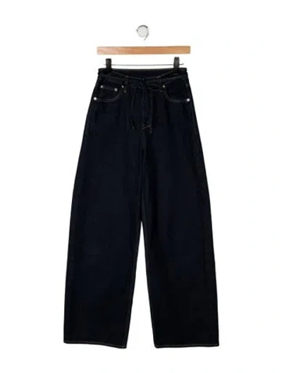 Pre-owned Ksubi High-rise Wide Leg Jeans In Blue