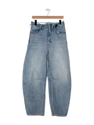 Pre-owned Ksubi High-rise Wide Leg Jeans In Blue
