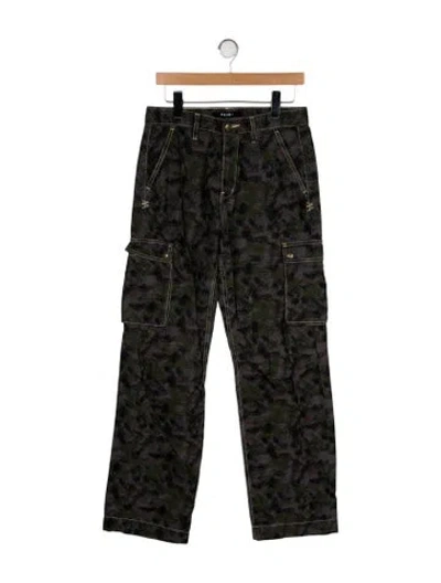 Pre-owned Ksubi High-rise Wide Leg Jeans In Green