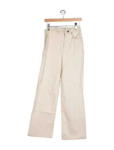 Pre-owned Ksubi High-rise Wide Leg Jeans In Neutral