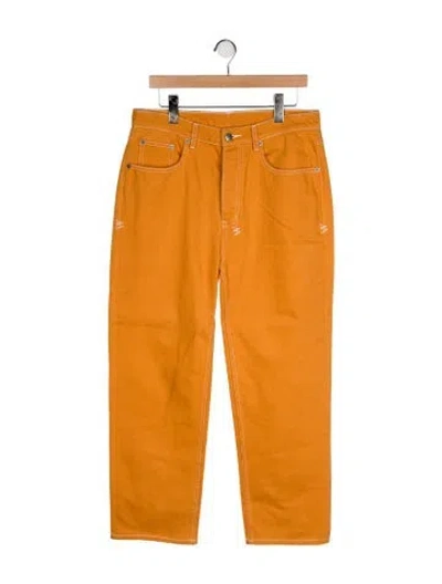 Pre-owned Ksubi High-rise Wide Leg Jeans In Orange