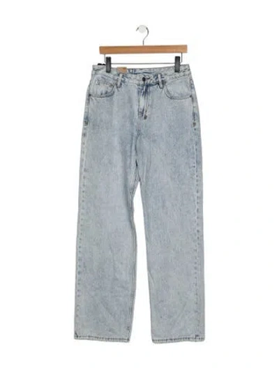 Pre-owned Ksubi High-rise Wide Leg Jeans W/ Tags In Blue