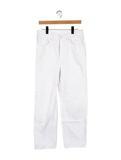 Pre-owned Ksubi High-rise Wide Leg Jeans In White