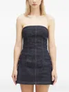 Ksubi Hotline Original Snaps Strapless Dress In Blue